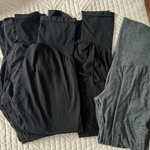 Black and Gray Long Sleeve Tops